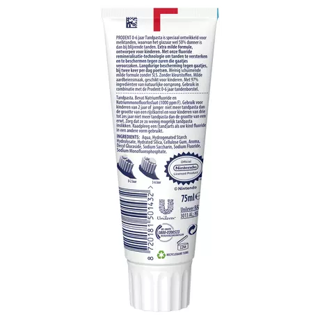 Prodent Kids 0-6 jaar Mario Tandpasta 75 ML