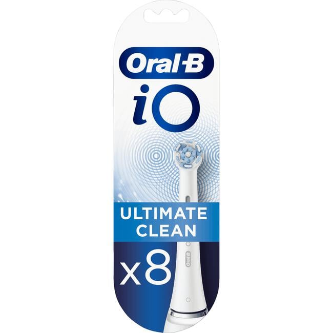 Oral-B iO Ultimate Clean Opzetborstels Wit - 8 Stuks