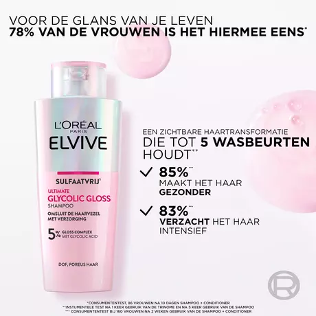 L'Oréal Paris Elvive Ultimate Glycolic Gloss Shampoo 200 ML