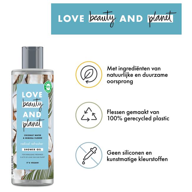 Love Beauty And Planet Coconut Water & Mimosa Flower Douchegel 400 ML