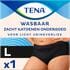 Tena Wasbaar Ondergoed Zwart Maat L 1 stuk