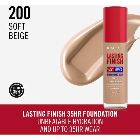 Rimmel Lasting Finish 35Hr Foundation 200 Soft Beige