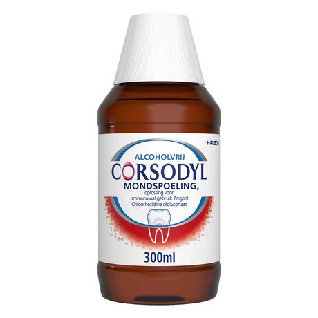 Corsodyl Mondspoeling Kortdurende Toepassing bij Tandvleesontsteking 300 ML