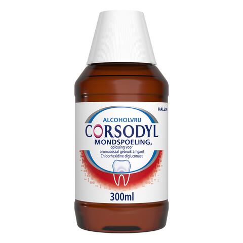 Corsodyl Mondspoeling Kortdurende Toepassing bij Tandvleesontsteking 300 ML