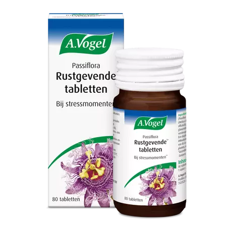 A.Vogel Passiflora Rustgevende1* Tabletten Helpt Bij Stressmomenten1* 80 stuks