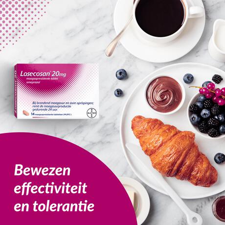 Losecosan tegen terugkomend brandend maagzuur 14 tabletten