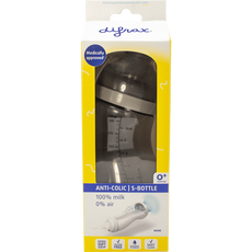 Difrax Anti-Koliek S-fles Breed Grijs 310 ML