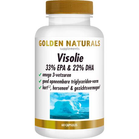 Golden Naturals Visolie 33% EPA & 22% DHA Capsules 60 stuks
