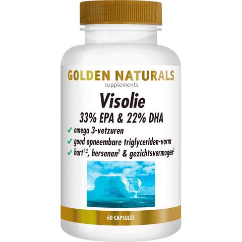 Golden Naturals Visolie 33% EPA & 22% DHA Capsules 60 stuks