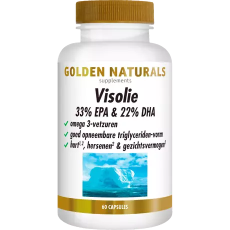 Golden Naturals Visolie 33% EPA & 22% DHA Capsules 60 stuks