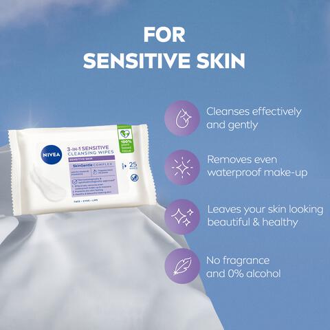 NIVEA Sensitive Reinigingsdoekjes 25 stuks