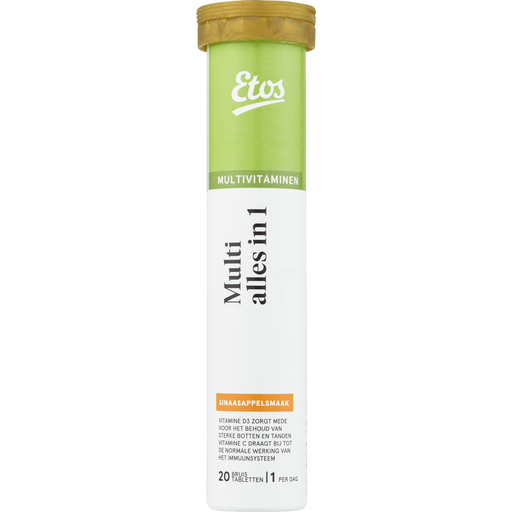 Etos Multi Vitamine Alles-in-1 Sinaasappel Bruistabletten 20 stuks