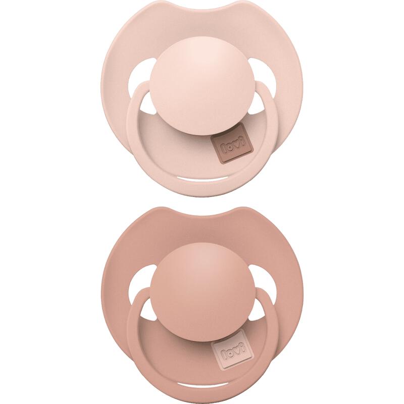 Difrax LOVI Prime Fopspeen 18M+ Nude/Blush 2 stuks
