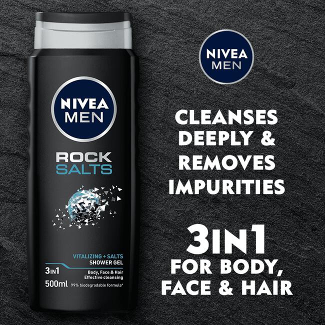 NIVEA MEN Rock Salts Douchegel 500 ML