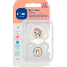 MAM Baby Supreme Fopspenen 0-6 maanden Uni 2 stuks