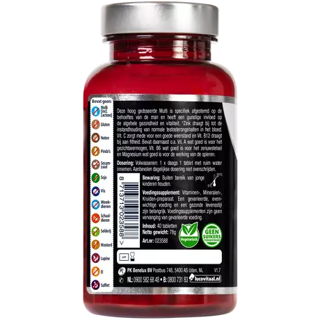 Lucovitaal Multi+ Compleet Man Tabletten 40 stuks