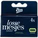 Etos 6-blads Navulmesjes Zwart 4 stuks