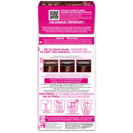 L'Oréal Paris Casting Crème Gloss Haarverf 454 Brownie Mahonie Koperbruin