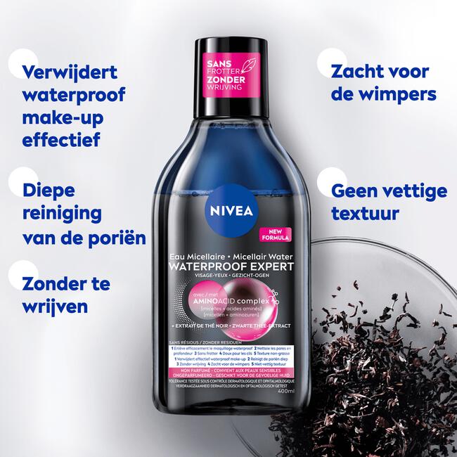 NIVEA Miccelair Skin Breathe Expert Make-Up Remover Waterproof Expert Gevoelige Huid 400 ML