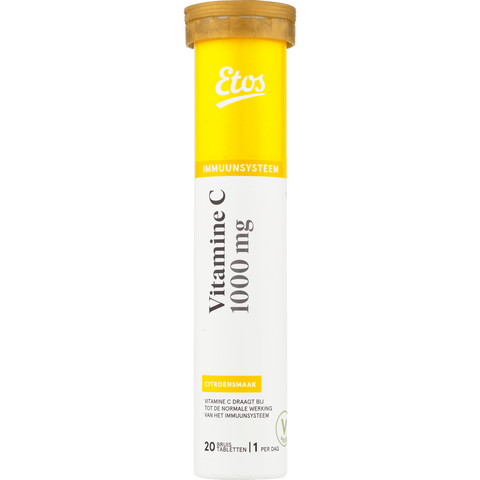 Etos Vitamine C 1000 MG Citroen Bruistablet 20 - 20 stuks