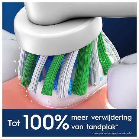 Oral-B Cross Action Opzetborstels Wit 4 Stuks