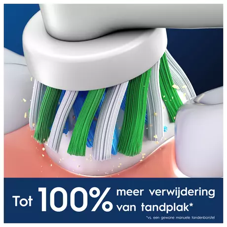 Oral-B Cross Action Opzetborstels Wit 4 Stuks