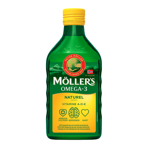 Möller's Omega 3 Levertraan Naturel 250 ML