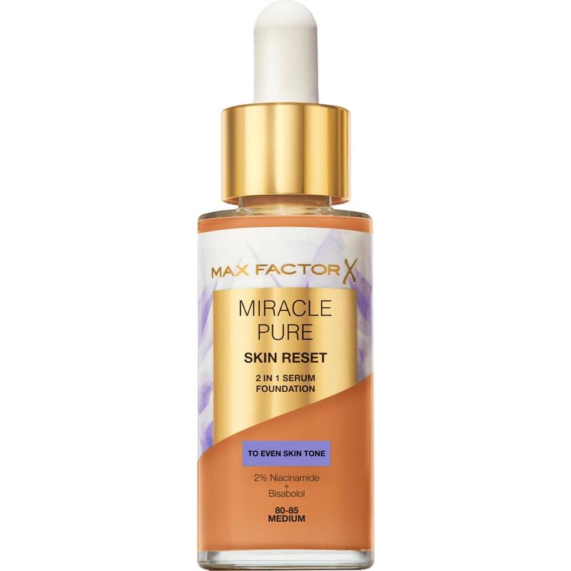 Max Factor Miracle Pure Serum Foundation 80-85 Medium 30 ML