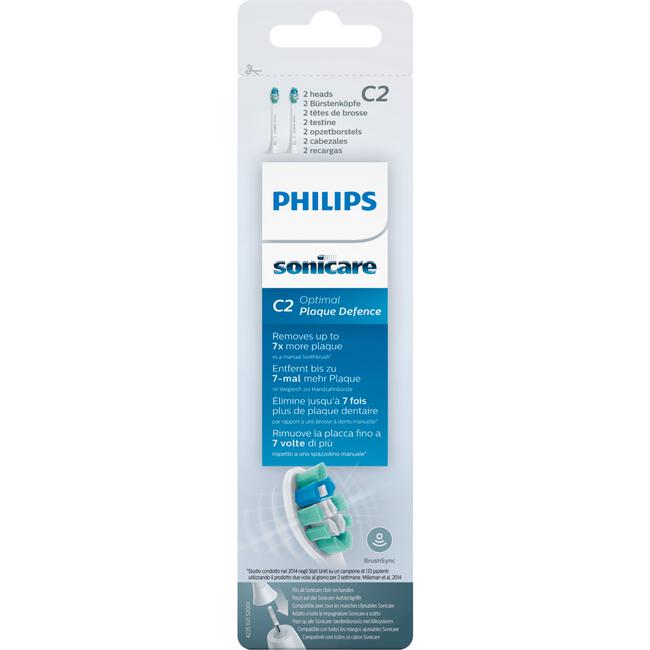 Philips Sonicare C2 Optimal Plaque Defence HX9022/10 Opzetborstels 2 stuks