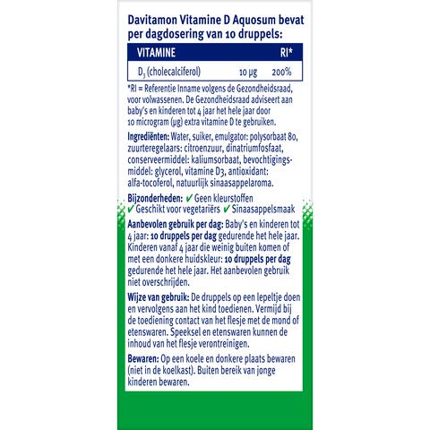 Davitamon Aquosum Vitamine D Druppels