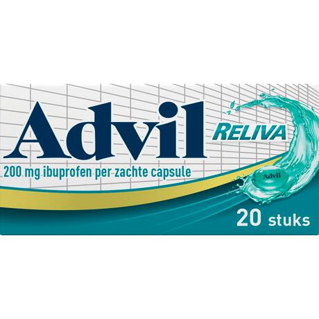 Advil Reliva Liquid-Caps 200 mg Ibuprofen voor Pijn en Koorts 20 stuks