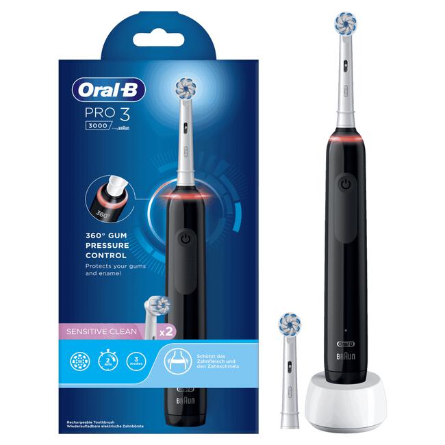 Oral-B Pro 3 3000 Elektrische Tandenborstel Zwart
