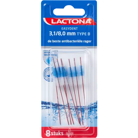 Lactona Easydent Ragers Type B 3,1/8,0 mm 8 stuks