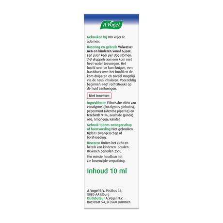A.Vogel Cinuforce Inhalatiedruppels +Menthol 10 ML