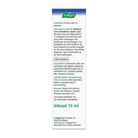 A.Vogel Cinuforce Inhalatiedruppels +Menthol 10 ML