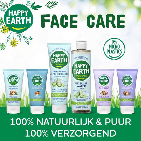 Happy Earth 100% Natuurlijke Face Care Anti-Age Night Cream 50 Ml