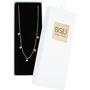 BiSjU Jewellery Ketting met Klaver en Dots Gold Plated Stainless Steel
