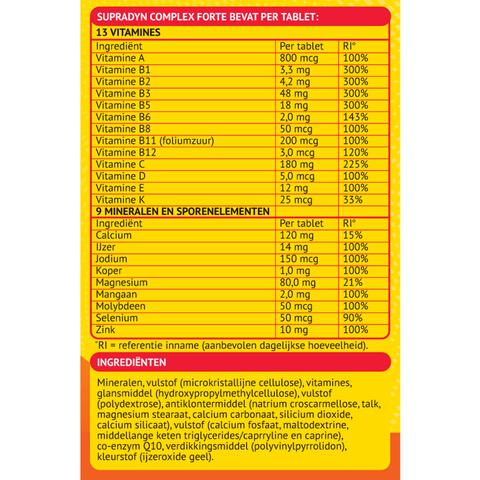 Supradyn Complex Forte Multivitamine Voor Extra Energie 35 Tabletten