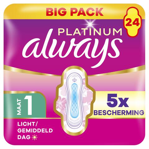 Always Maandverband Platinum Normal Big Pack 24 stuks