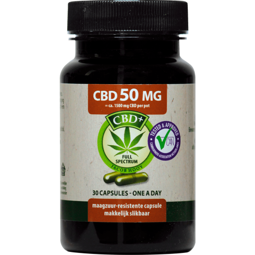 Jacob Hooy CBD Capsules 50 MG 30 stuks