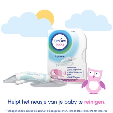 OtriCare Baby Aspirator Neusjesreiniger bij een Verstopte Neus