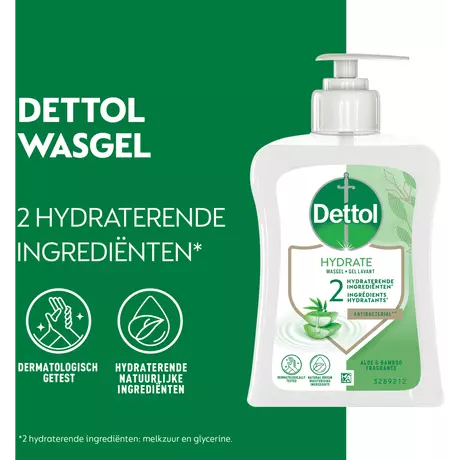 Dettol Hydrate Aloë Vera & Bamboe Antibacteriële Handzeep 250 ML