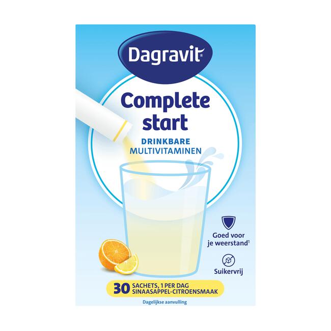 Dagravit Complete Start Kids Multivitamine Citroen 30 stuks
