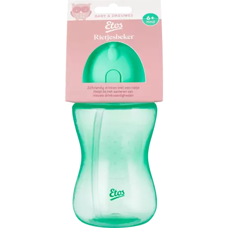 Etos Rietjesbeker Groen 300 ML
