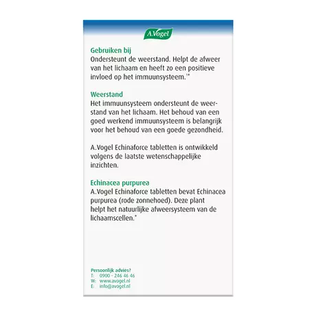A.Vogel Echinaforce Weerstand1* Tabletten 350 stuks