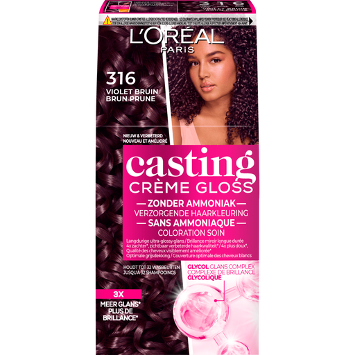 L'Oréal Paris Casting Crème Gloss Haarverf 316 Blackberry Violet Bruin