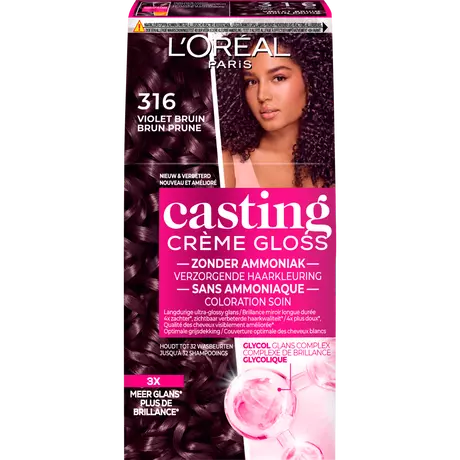 L'Oréal Paris Casting Crème Gloss Haarverf 316 Blackberry Violet Bruin