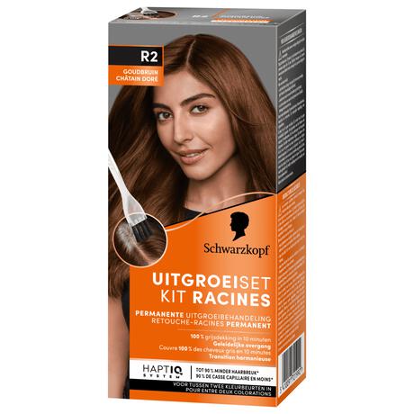 Schwarzkopf Permanent Color Uitgroeiset R2 Goudbruin