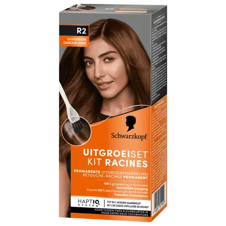 Schwarzkopf Permanent Color Uitgroeiset R2 Goudbruin