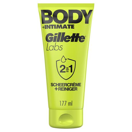 GilletteLabs Body + Intimate Bodycrème & Cleanser 177 ML